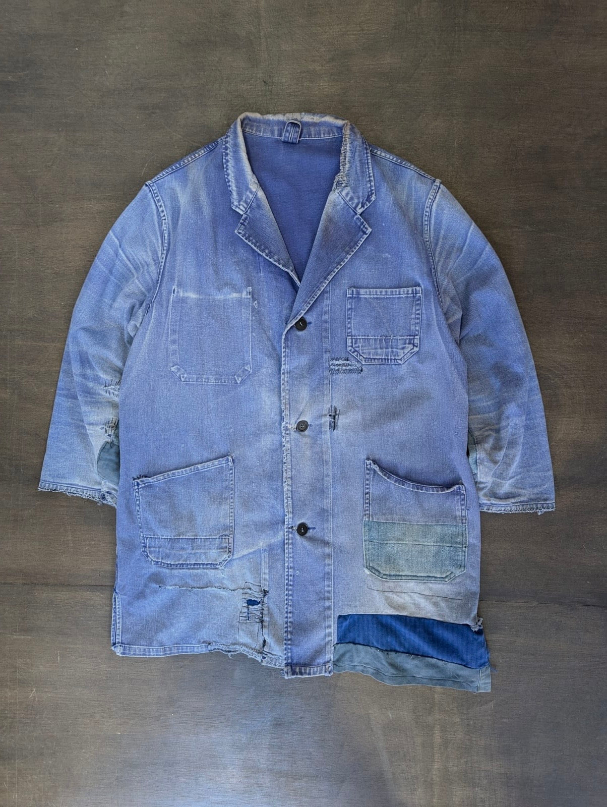 Longline French Workwear Jacket 1970s