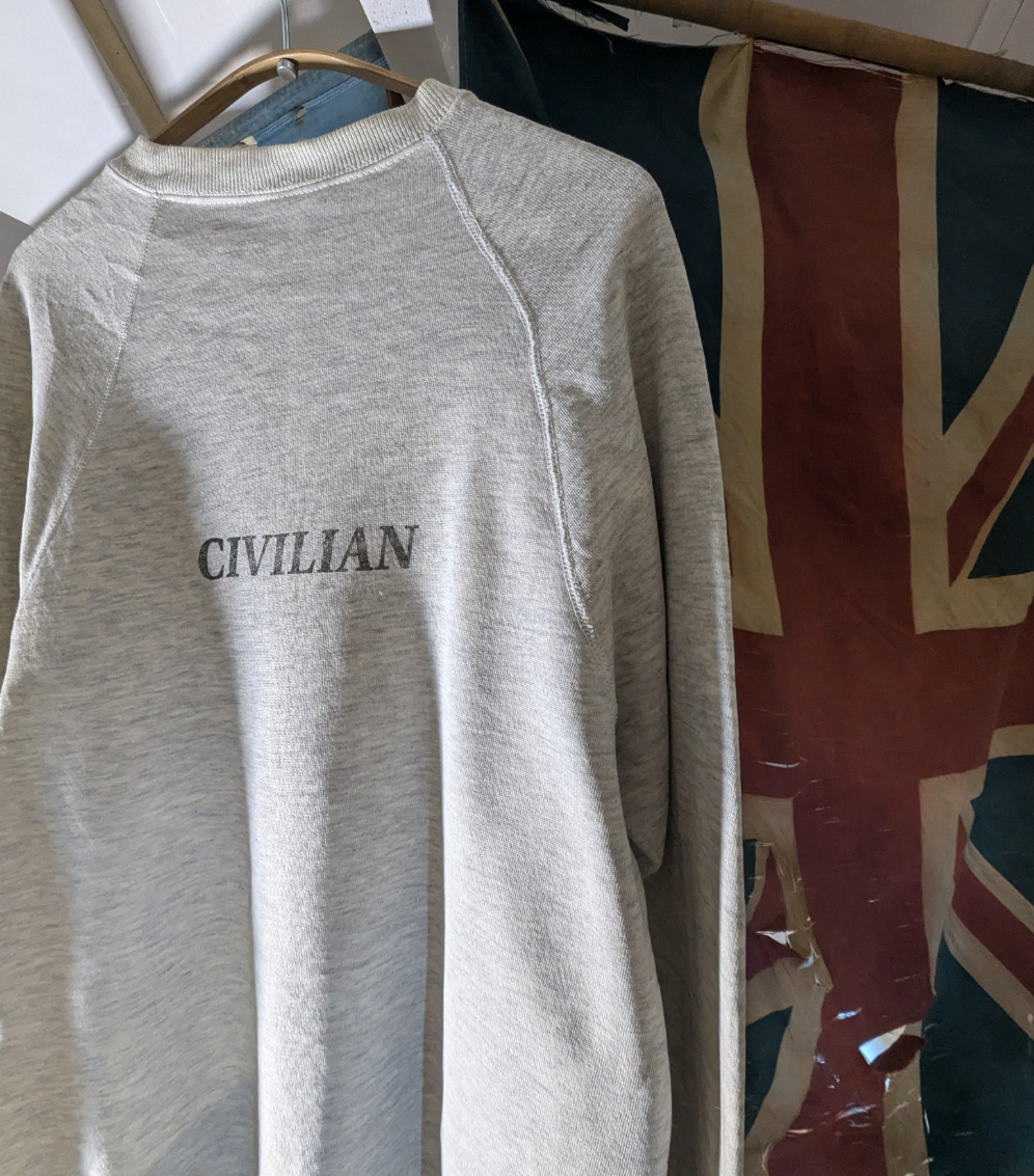 Civilian stenciled sweatshirt - 1980s