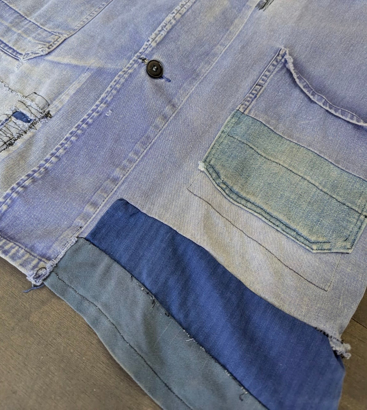 Longline French Workwear Jacket 1970s
