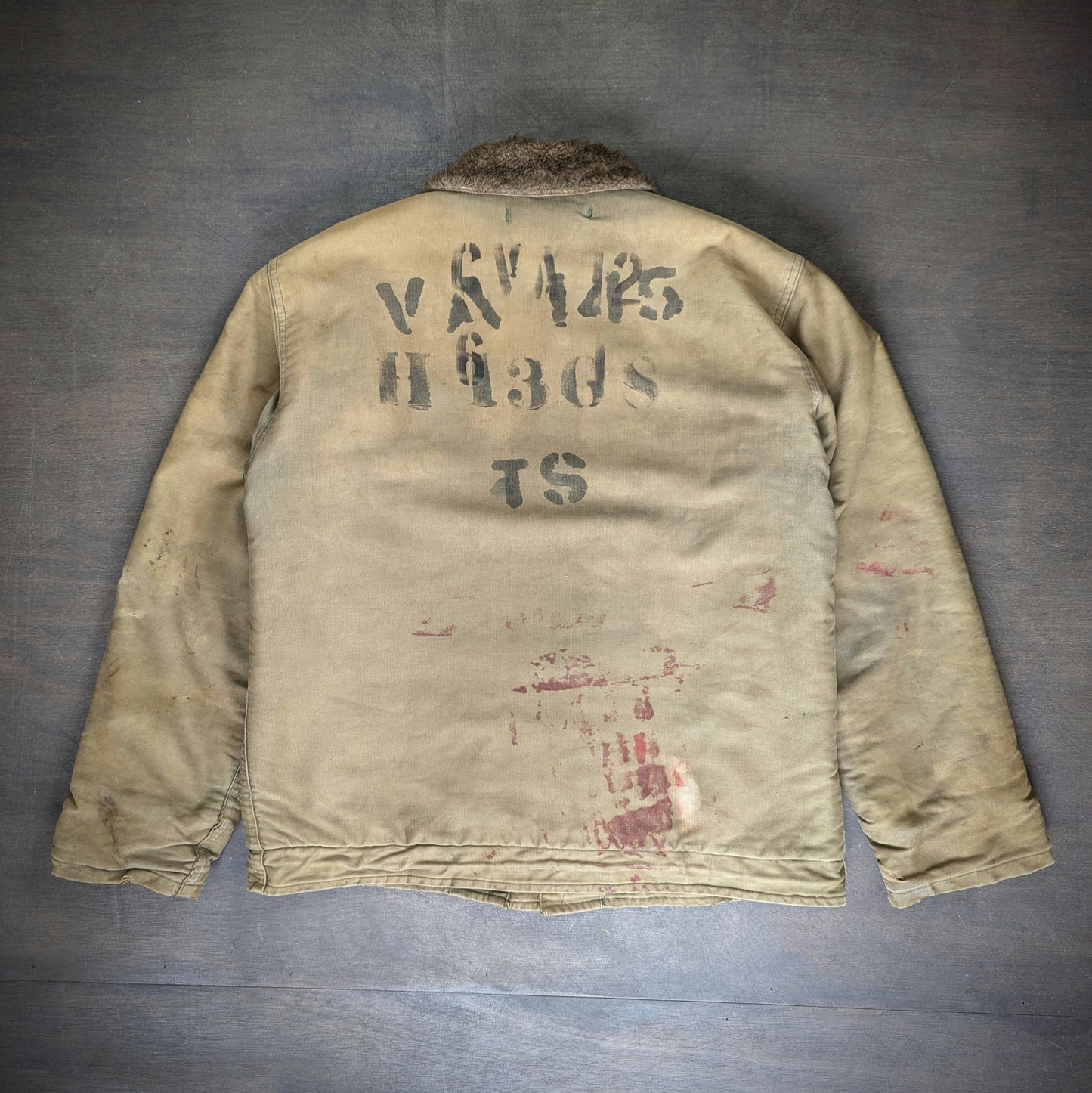 USN N1 stencil deck jacket WW2 circa 1940s