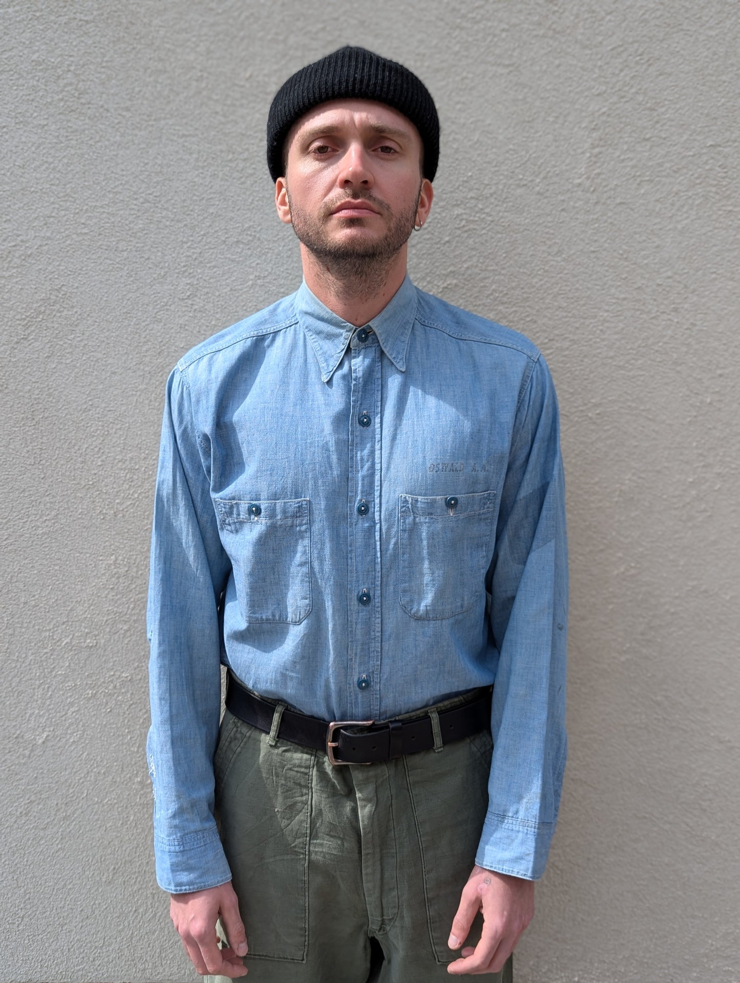 USN chambray shirt WW2