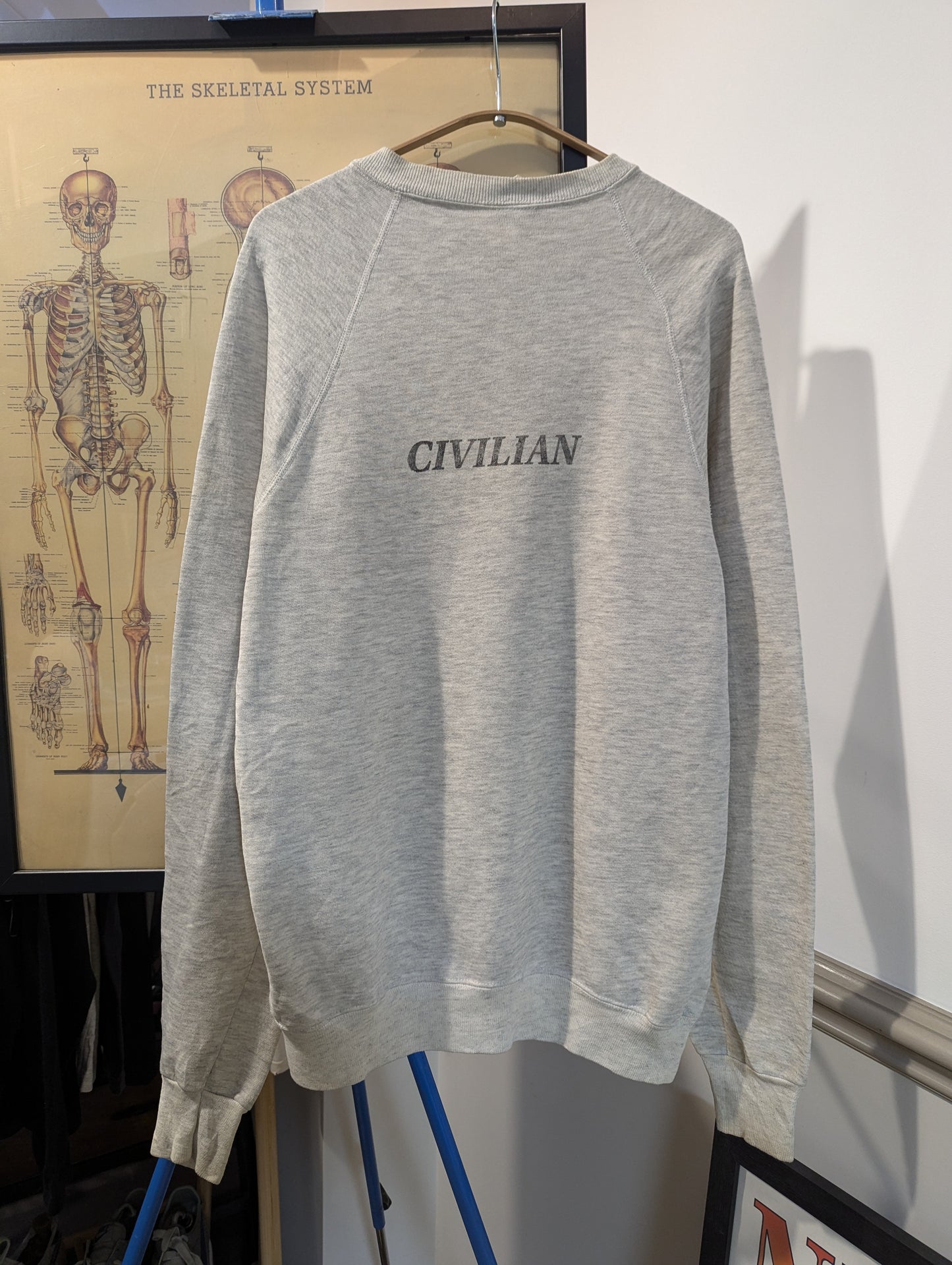 Civilian stenciled sweatshirt - 1980s