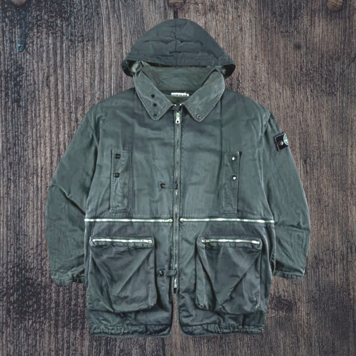 Stone island helicopter field jacket 1988 with original liner