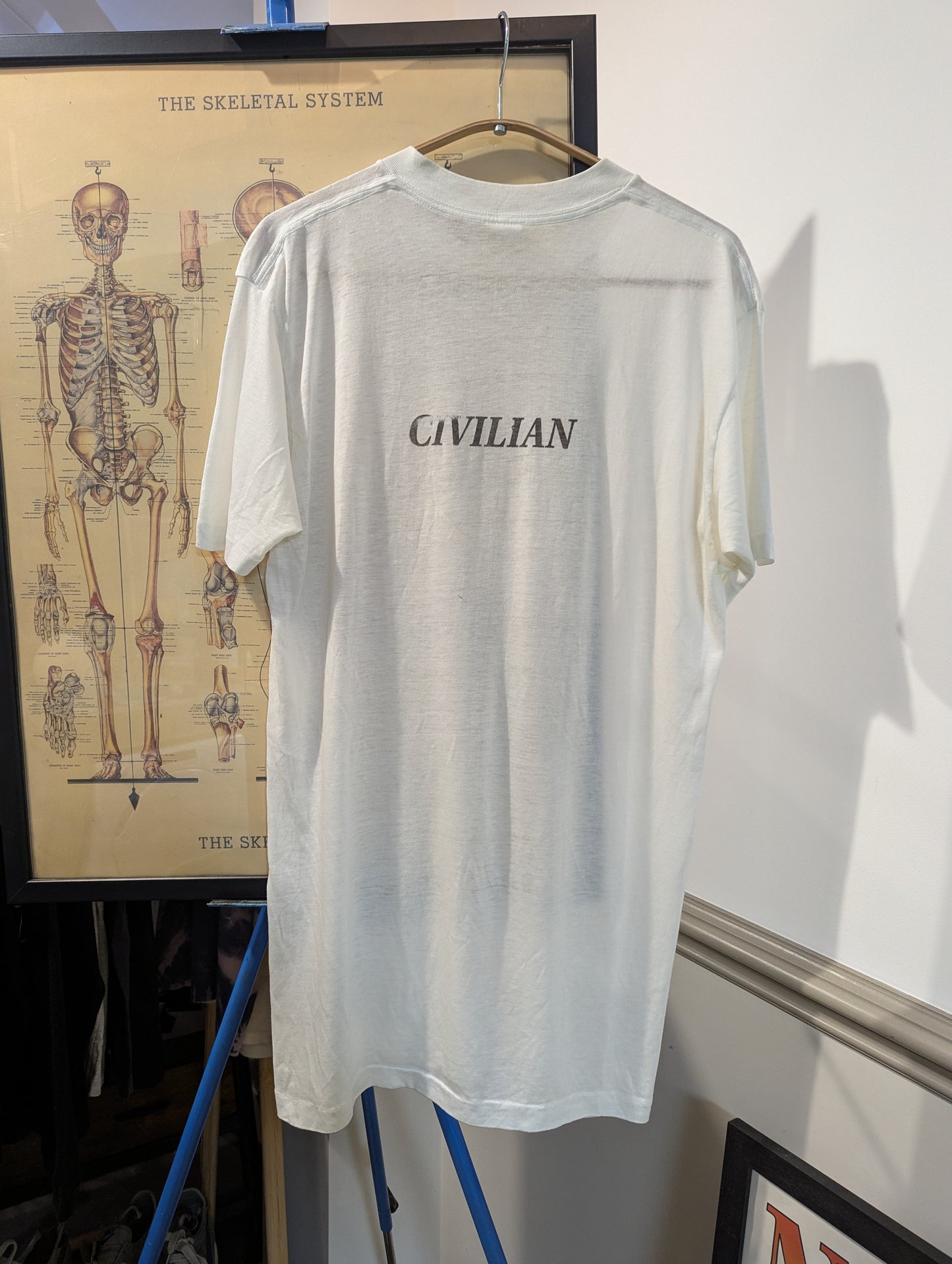 Civilian stencil t shirt - 1970s