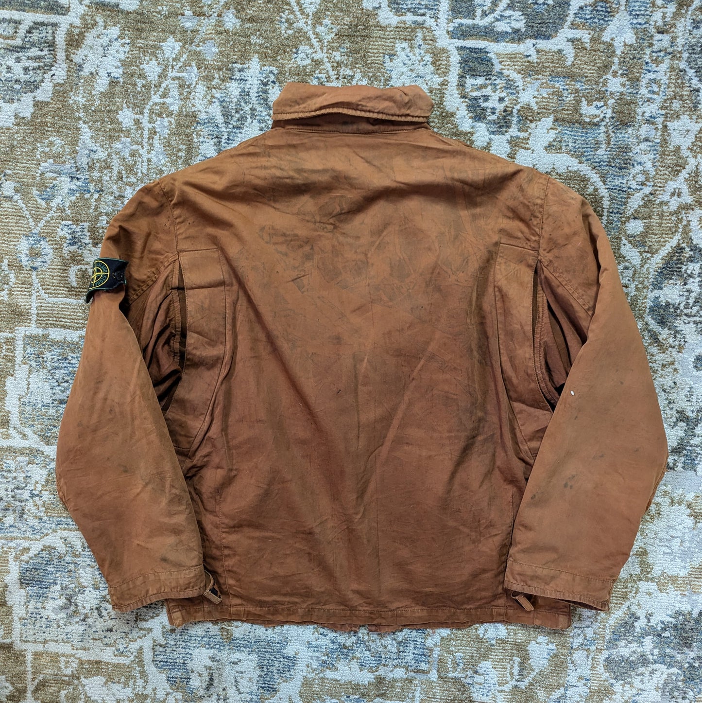 Stone island raso burnt orange faded jacket 90s