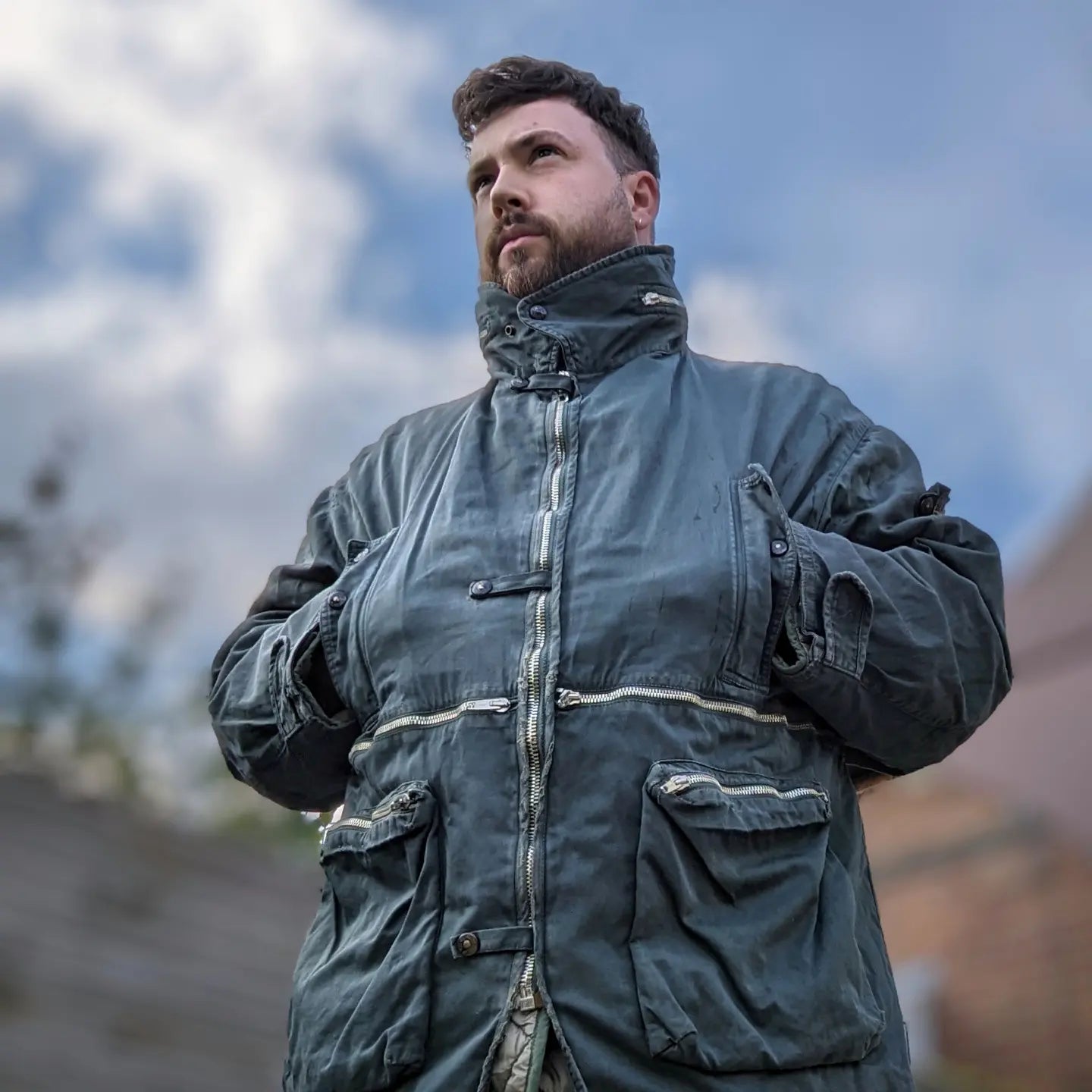 Stone island helicopter field jacket 1988 with original liner
