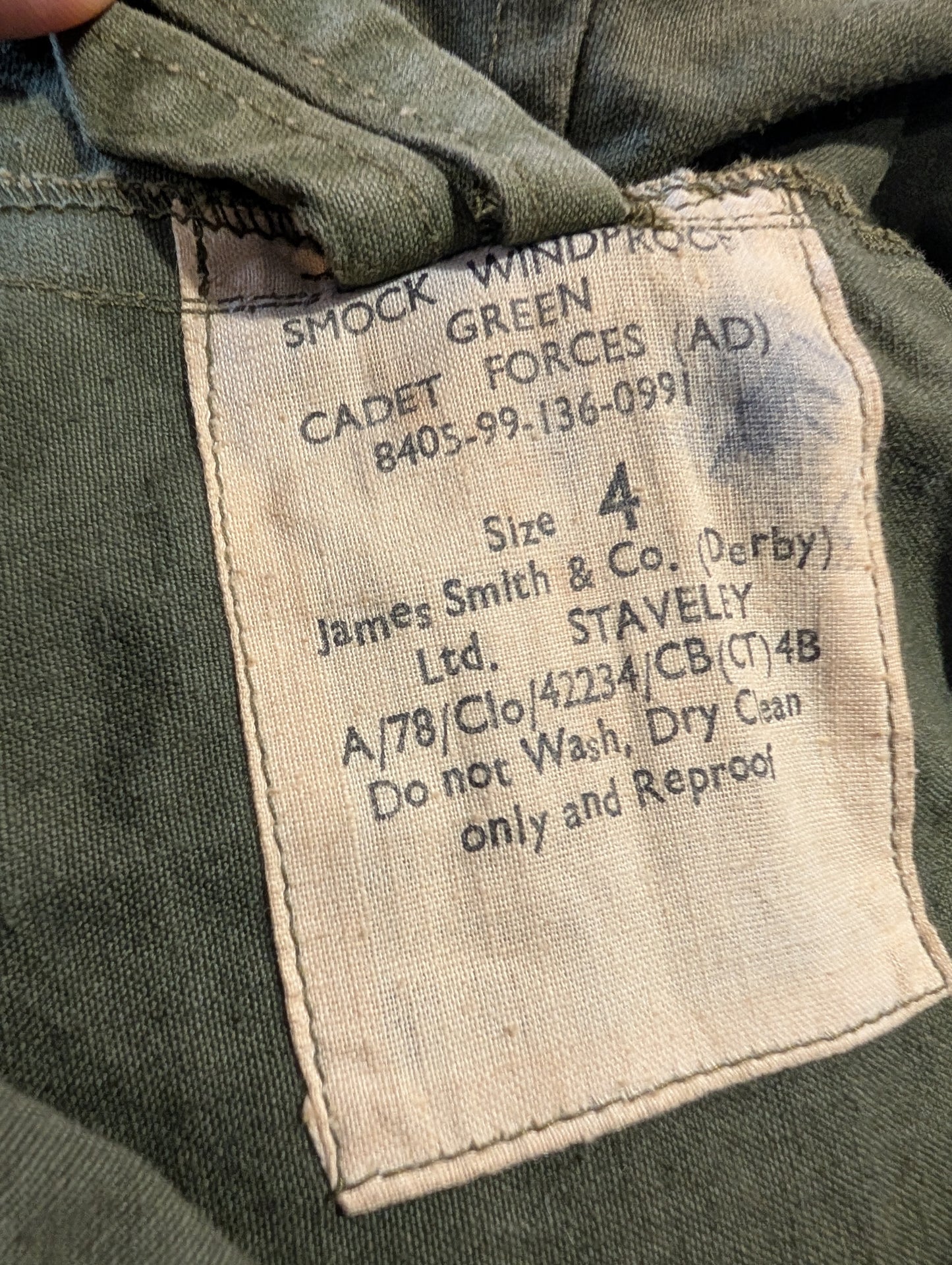 1960s British cadet smock - size 4