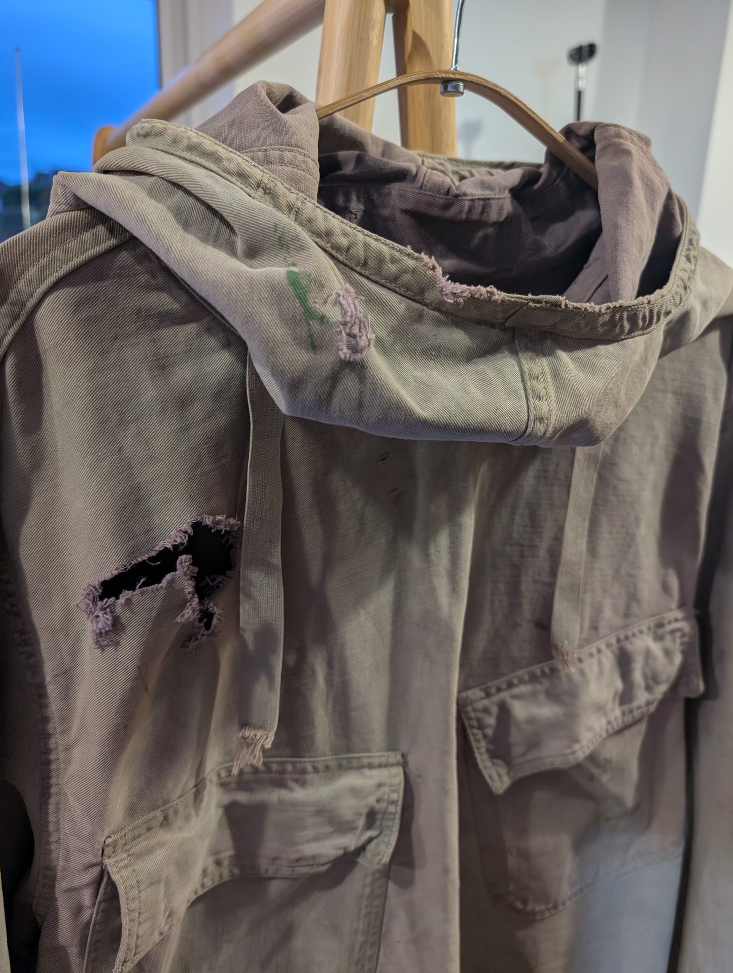 WW2 OD Gunner smock XL