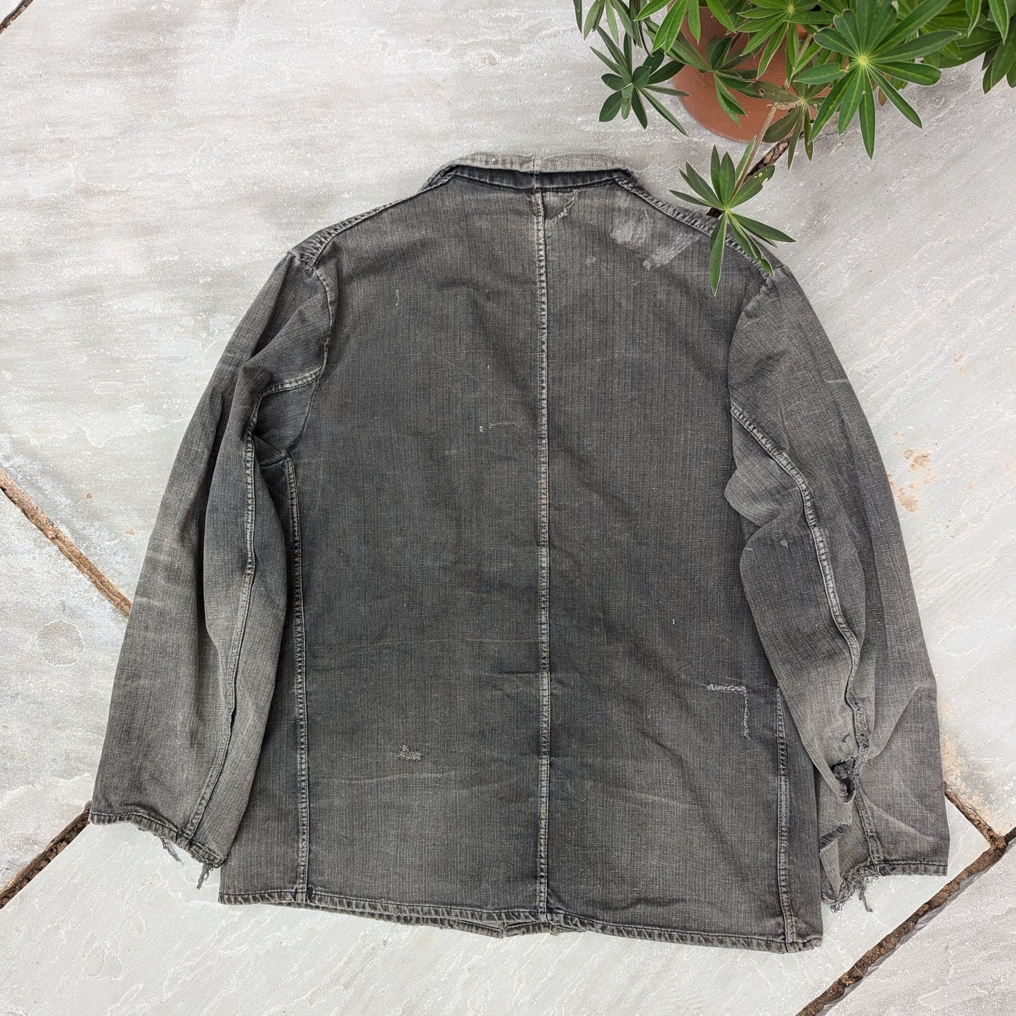 Twill work jacket faded grey - B meynen