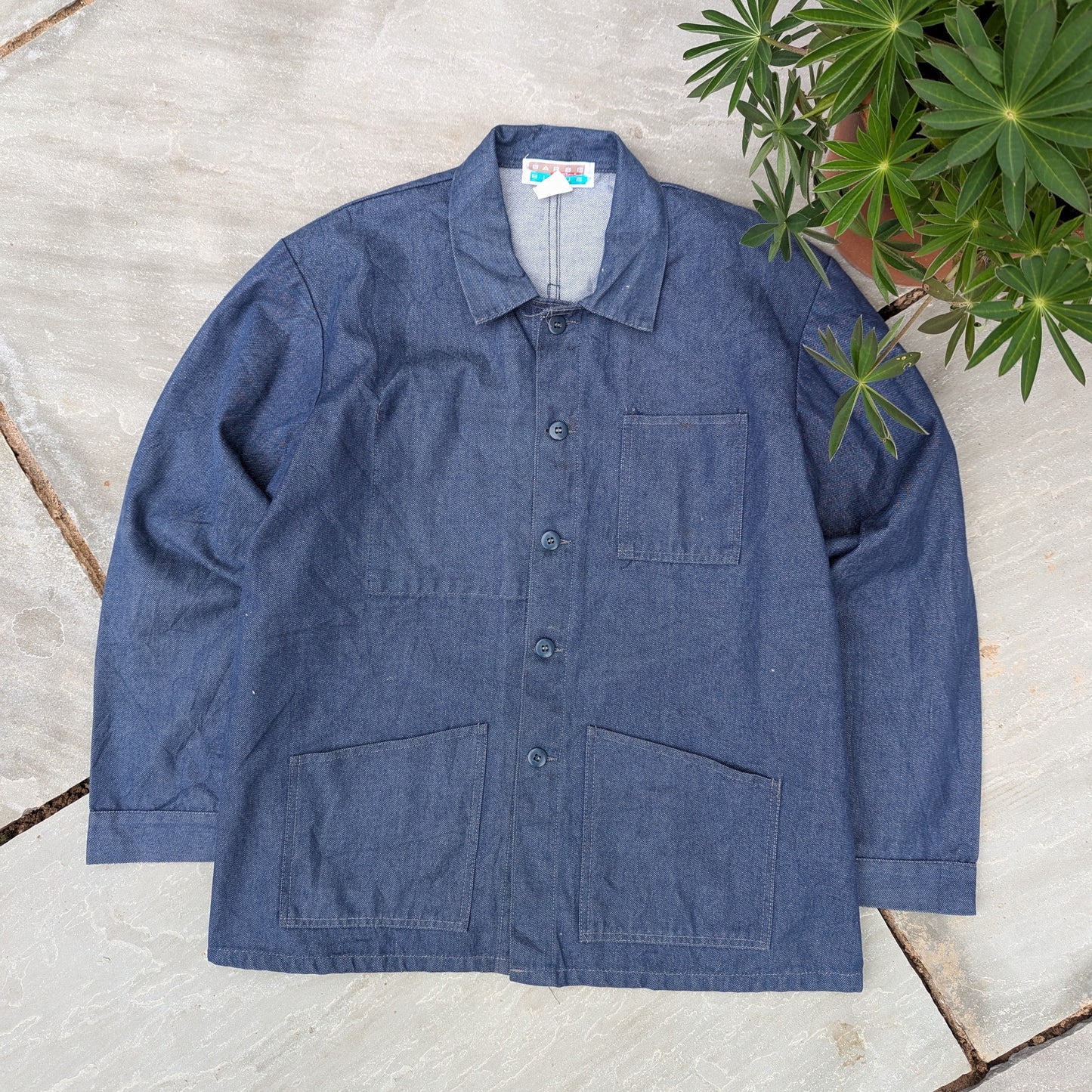 French denim chore jacket - Barbe bleue