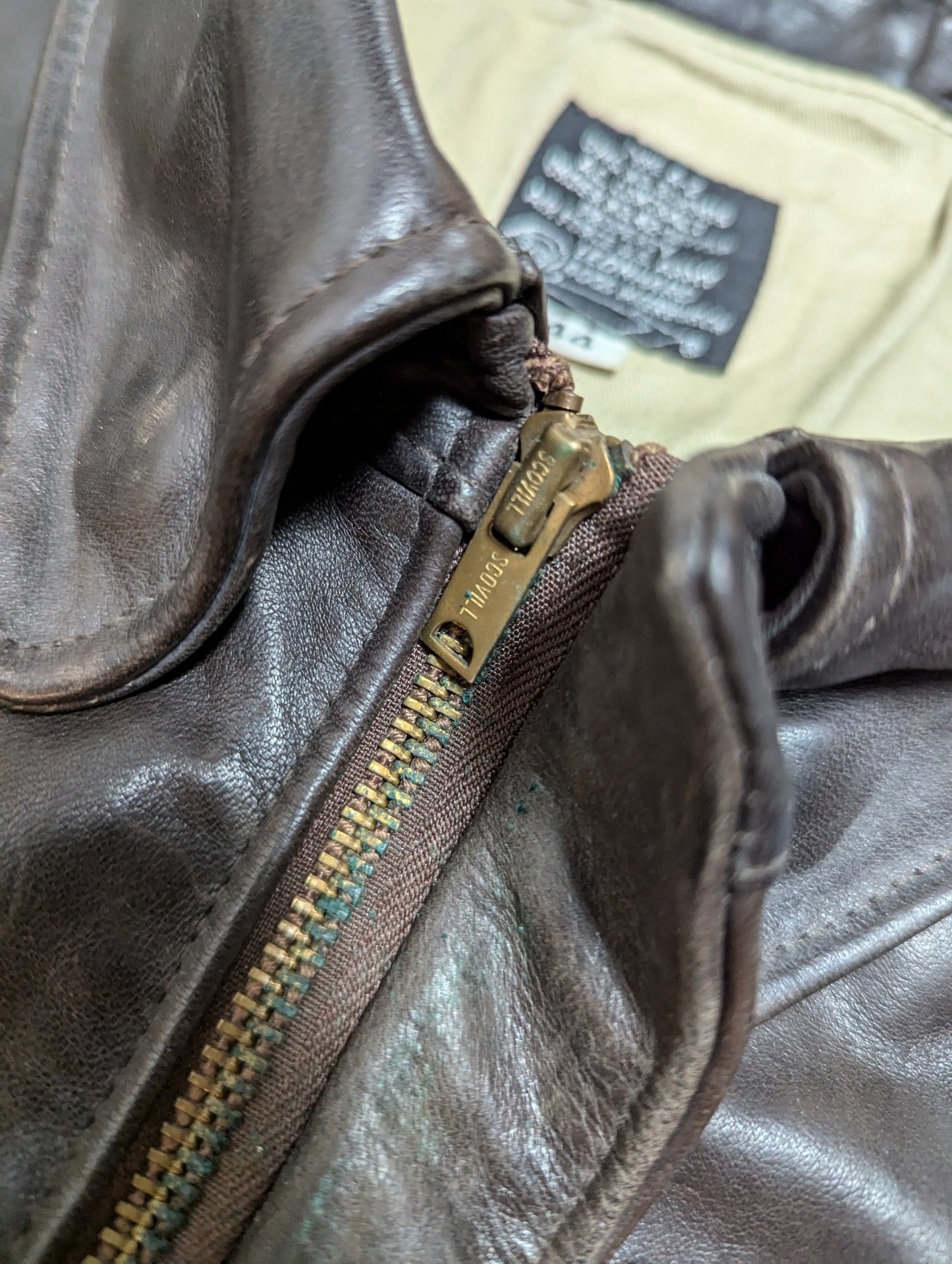 Type A-2 Leonhard US army leather flight jacket