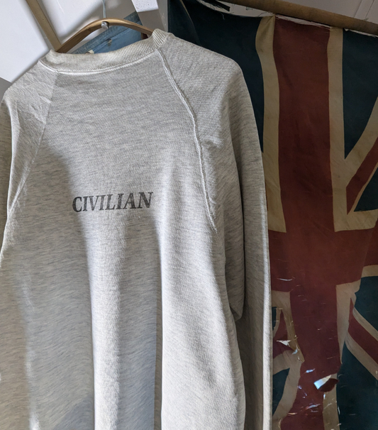Civilian stenciled sweatshirt - 1980s