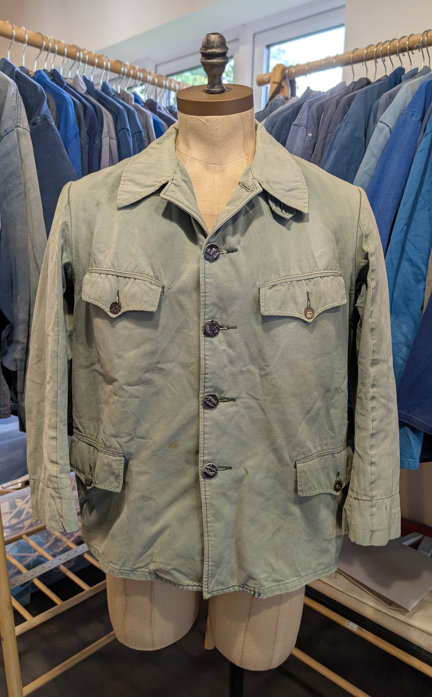 1950s french hunting jacket - faded