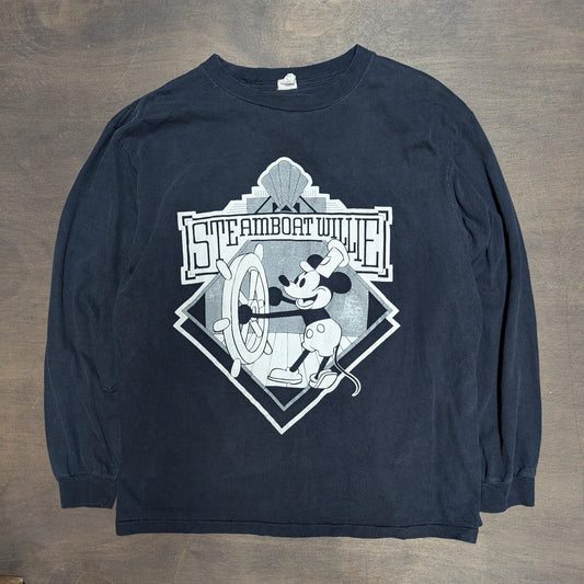 Steamboat willie long sleeve single stitch t shirt 1990s