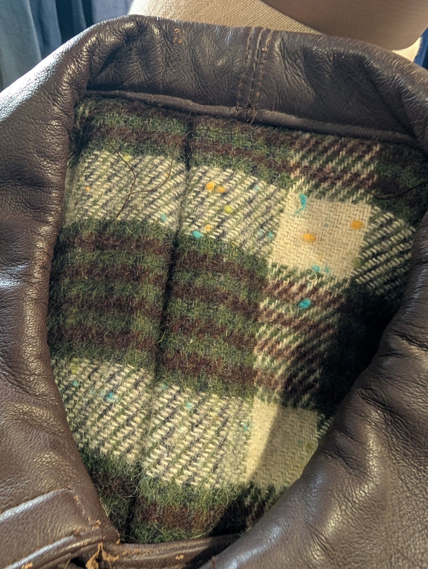 1960s French pompier style leather jacket