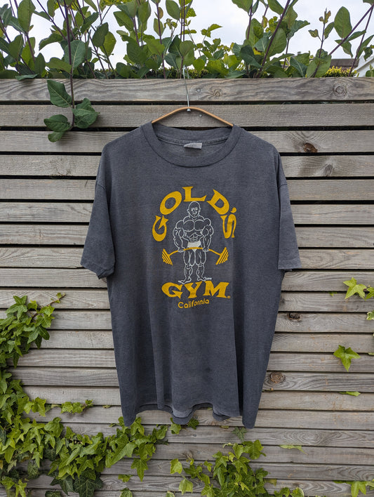 Gold gym faded black