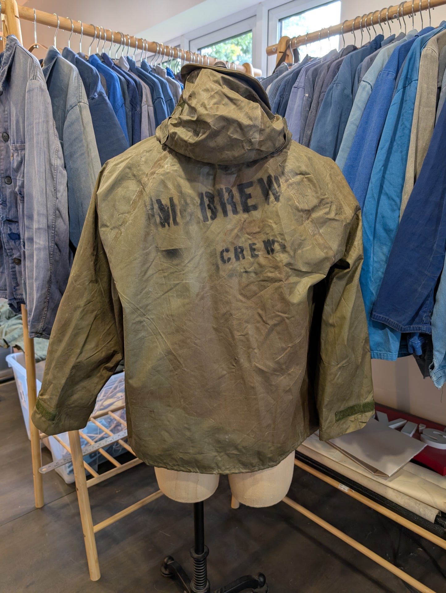 WW2 USN foul weather jacket - stenciled