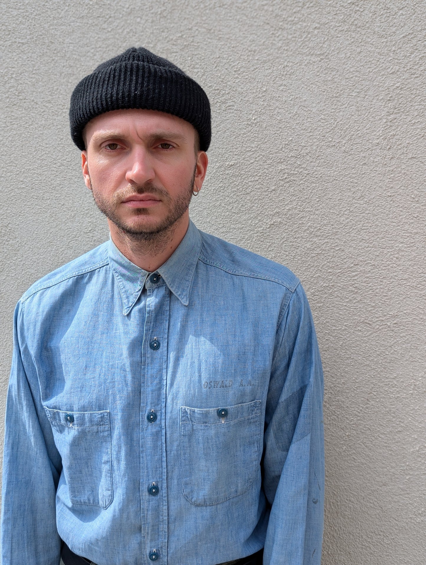 USN chambray shirt WW2