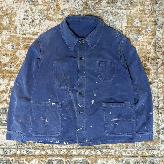 French paint splattered chore jacket