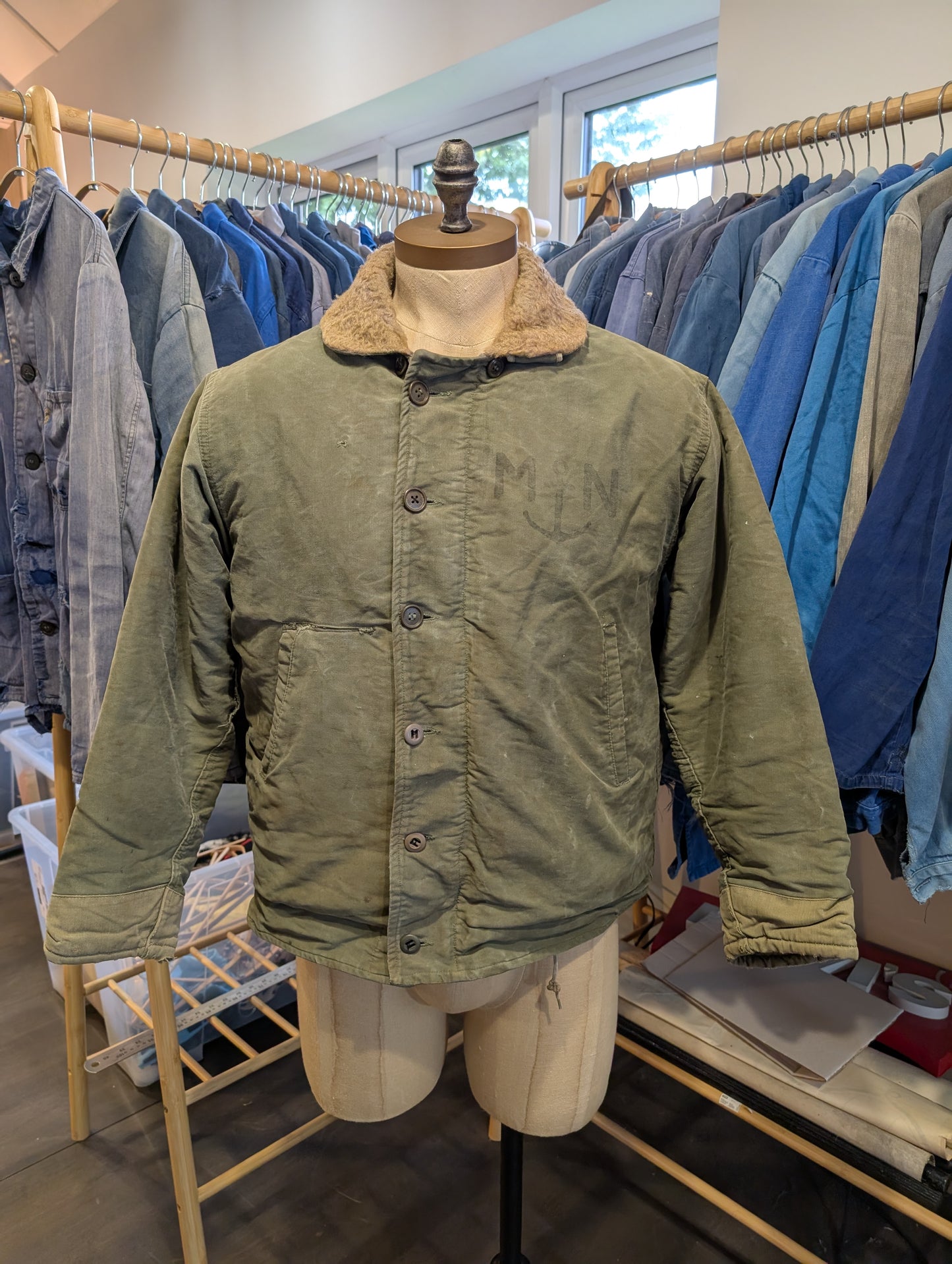 1960s French N1 deck jacket - Stenciled