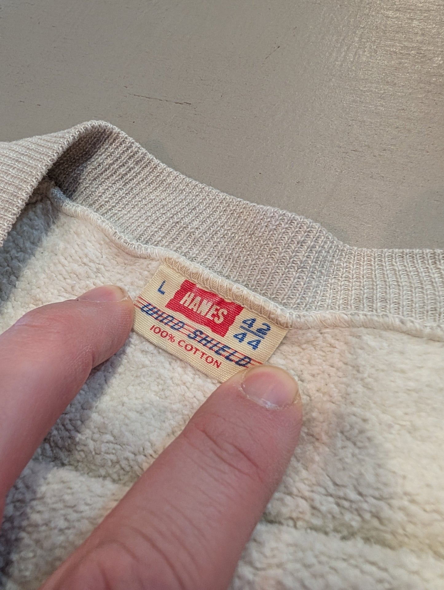 Hanes 1950s wind shield sweatshirt Large