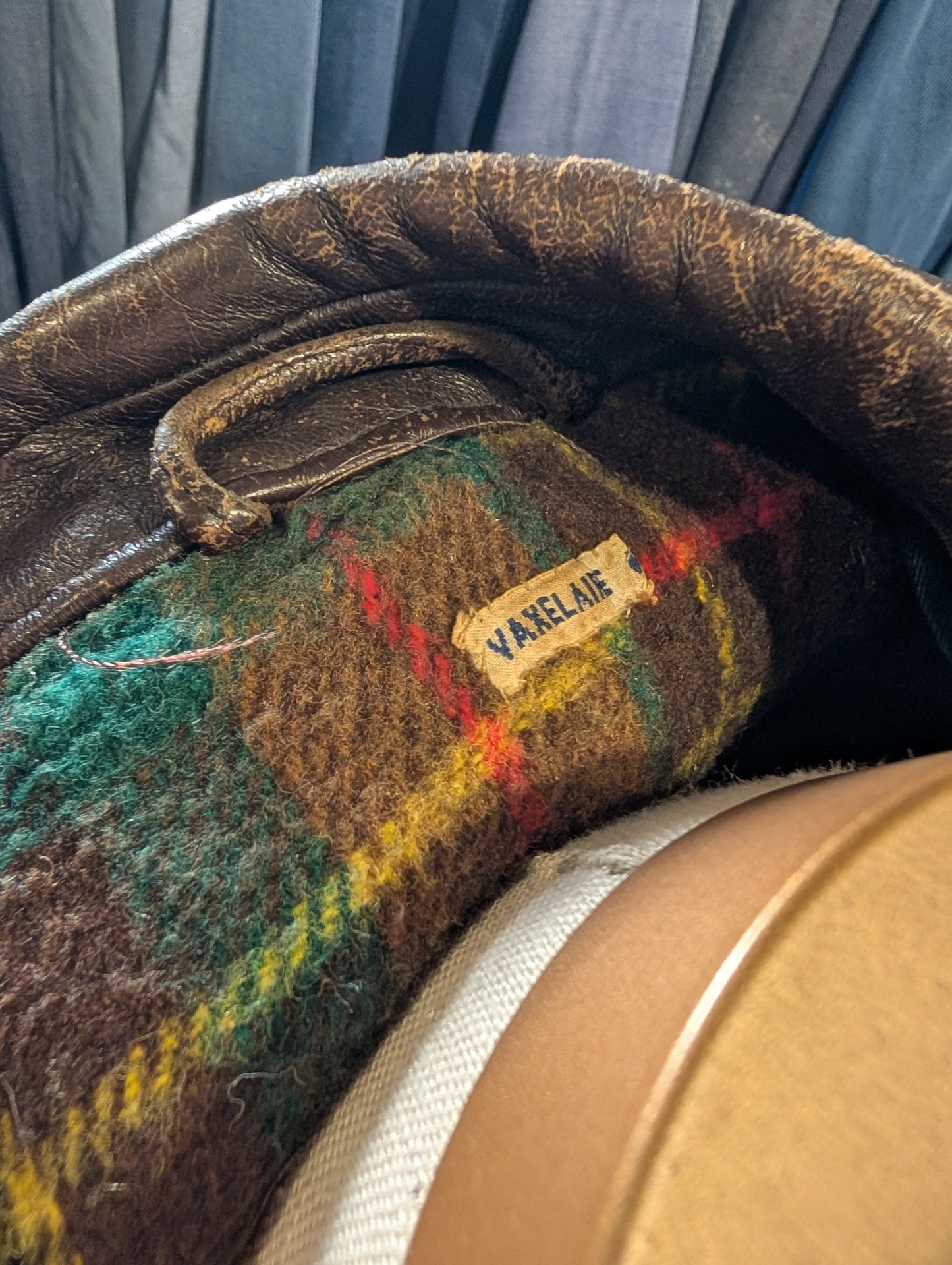 Circa 1950s French revolution leather jacket