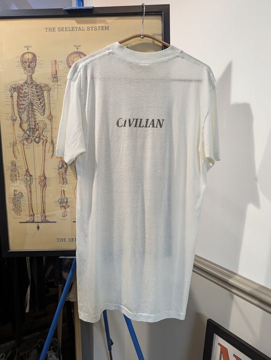 Civilian stencil t shirt - 1970s