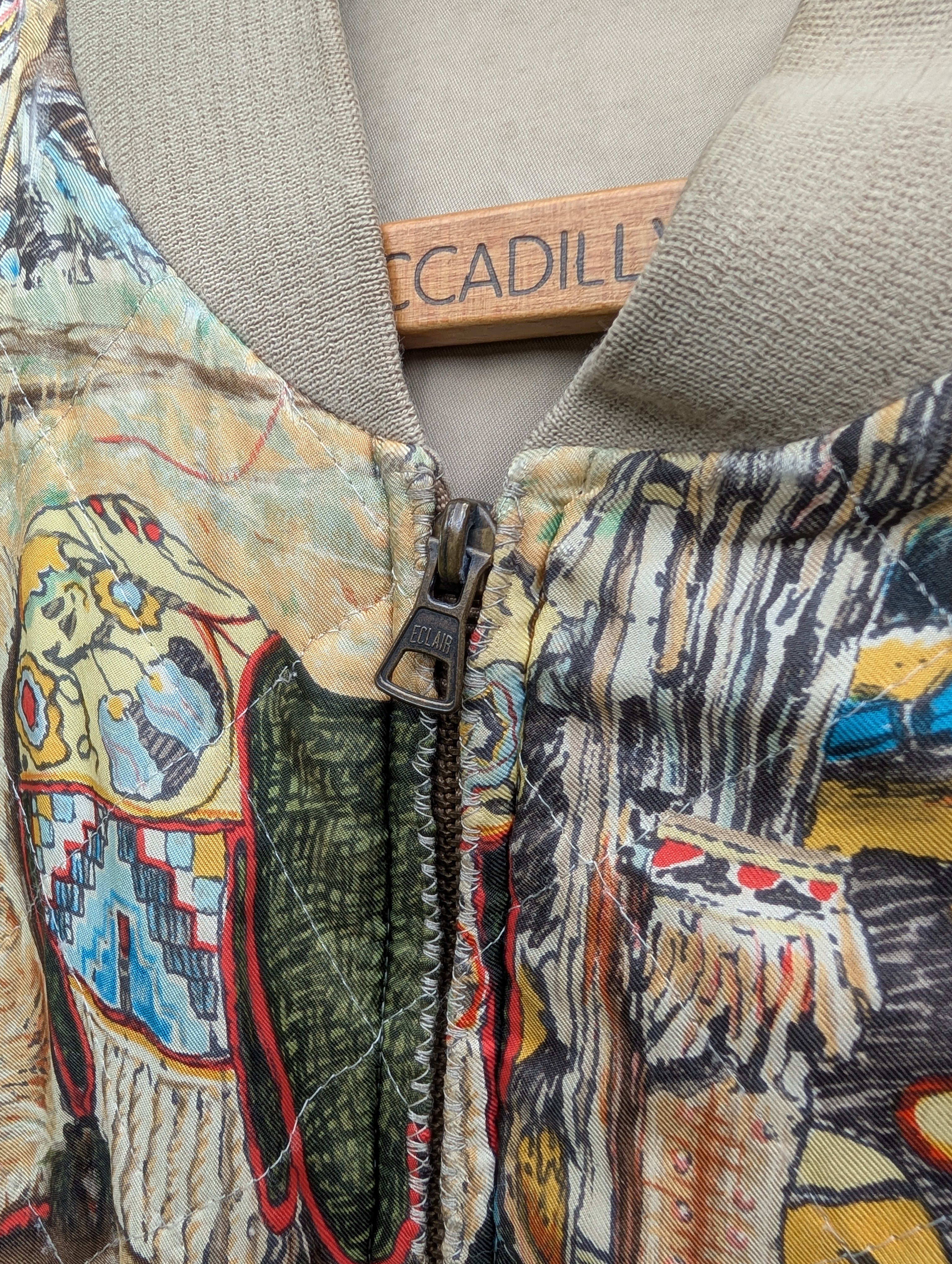 1980's Hermes silk reversible bomber jacket - XL – Civilian Store