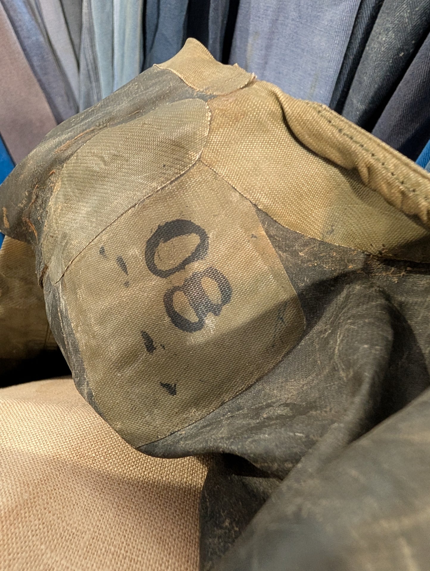 WW2 USN foul weather jacket - stenciled