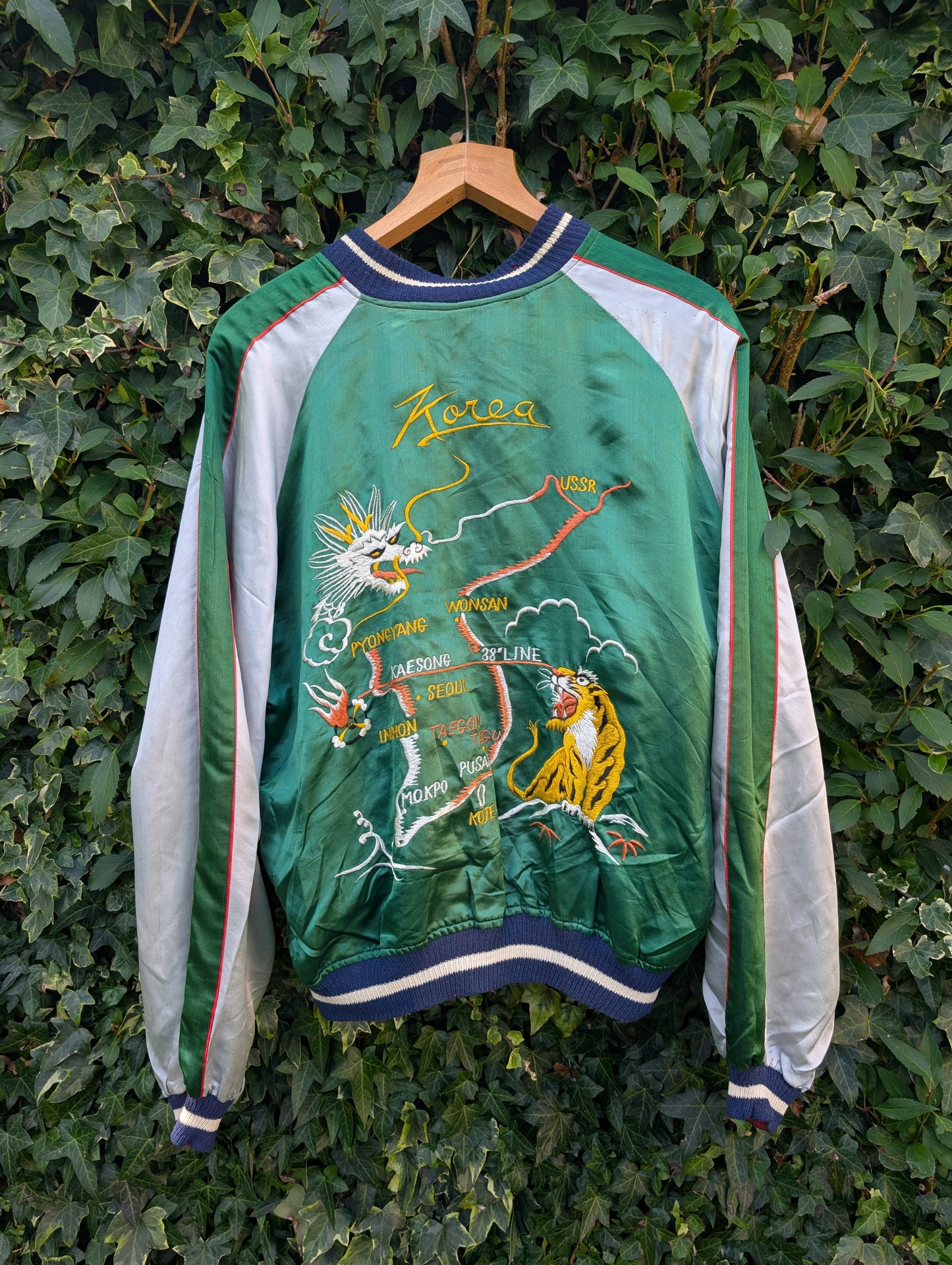 1950's Sukajan reversible souvenir jacket - Korea - XL