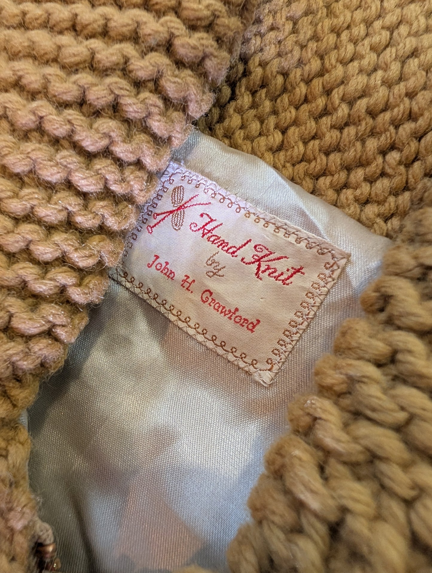 Cowichan knitted cardigan 1960s