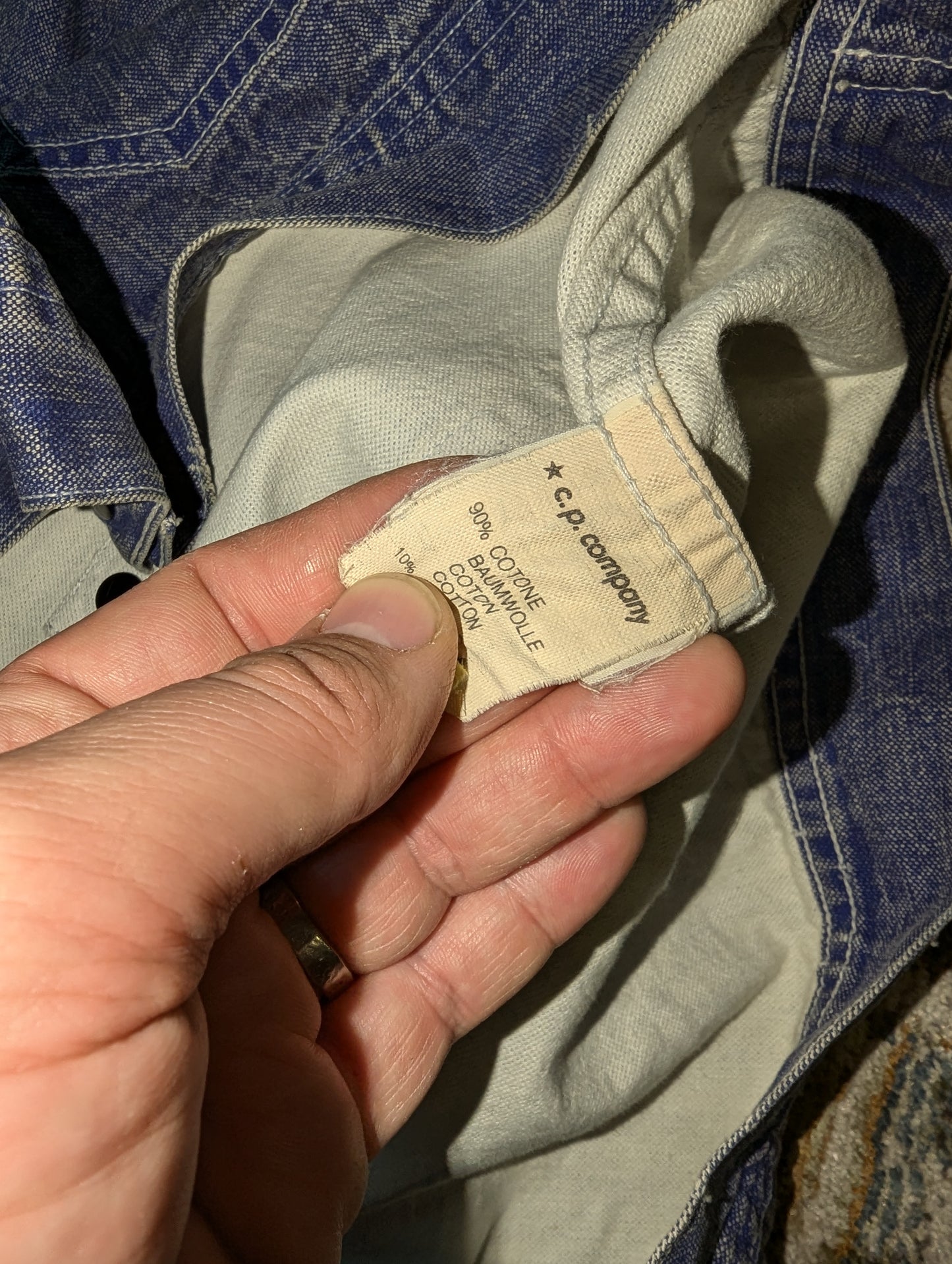Stone island pigment denim 1980s