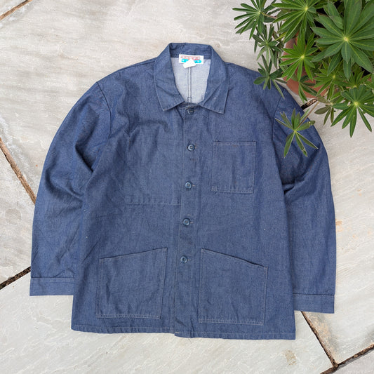 French denim chore jacket - Barbe bleue