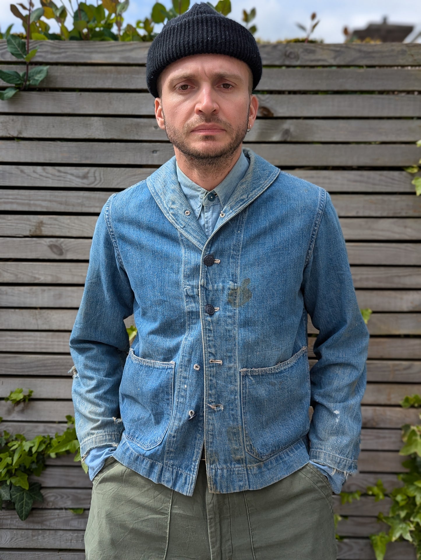 USN Denim shawl jacket WW2